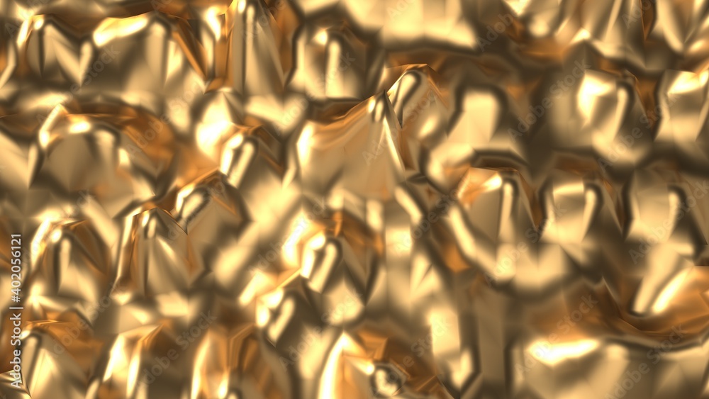 Golden abstract background - gold waves texture . 3d illustration Golden abstract background - gold waves texture . 3d illustration