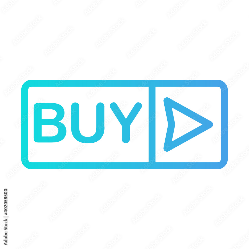 Buy icon vector illustration in gradient style for any projects Buy icon vector illustration in gradient style for any projects