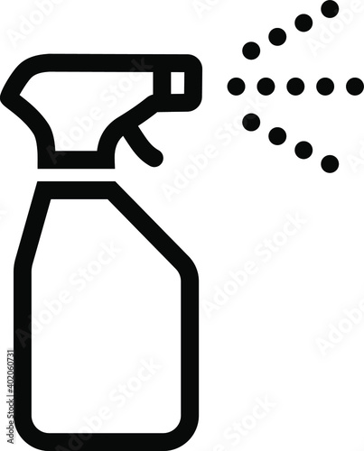 chemical sprayer bottle outline icon