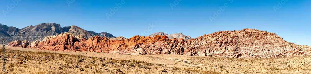 Calico Hills panorama, Red Rock Canyon, Nevada