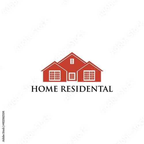 Illustration Vector Logo Design of Home Residence