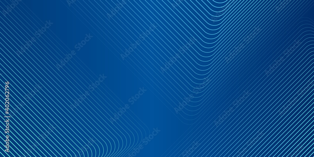 Modern blue lines abstract background with simple line blend contours. Modern blue presentation background