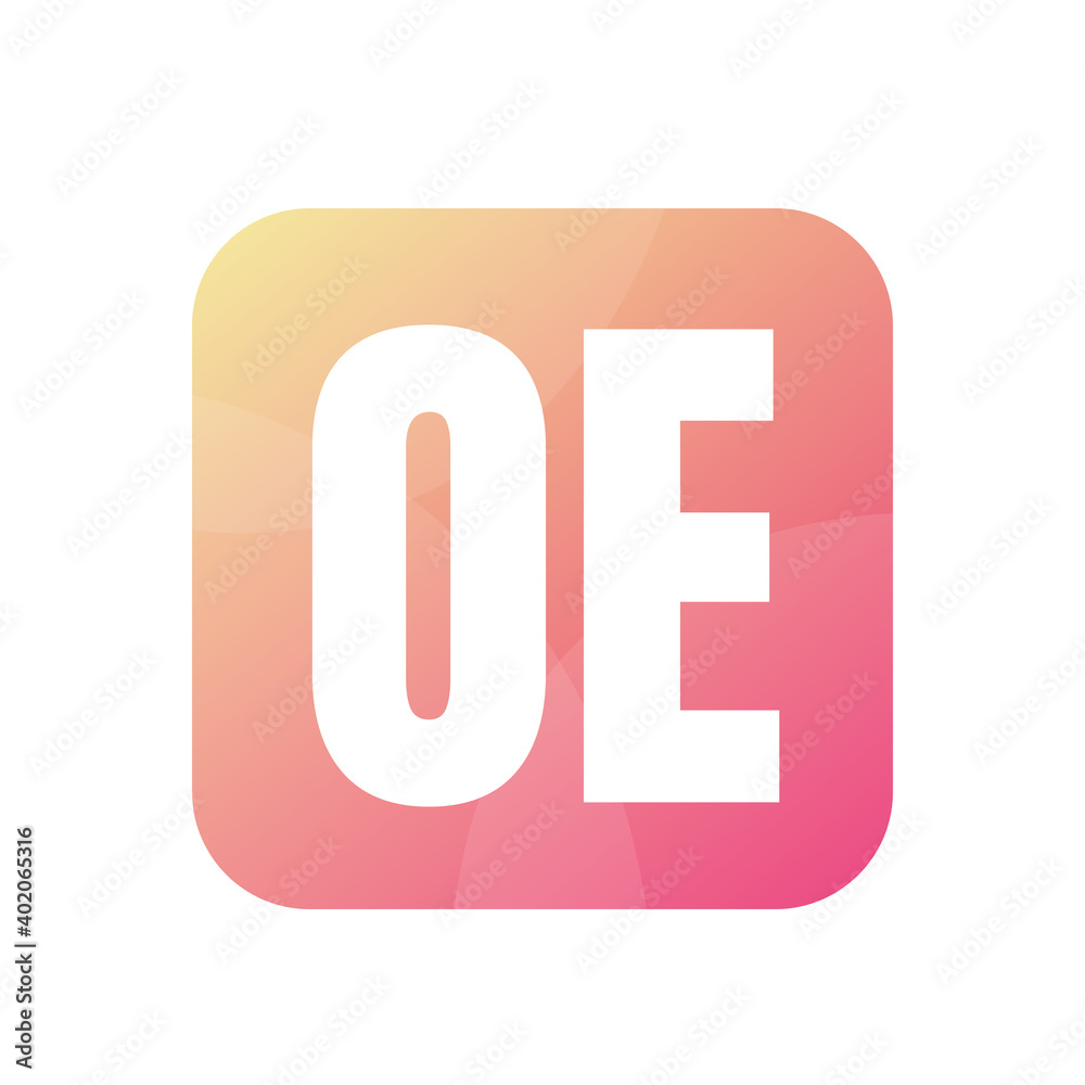 OE Letter Logo Design With Simple style OE Letter Logo Design With Simple style
