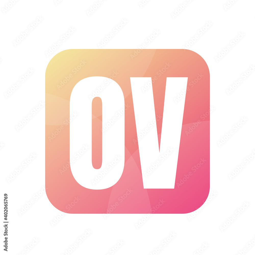 OV Letter Logo Design With Simple style OV Letter Logo Design With Simple style