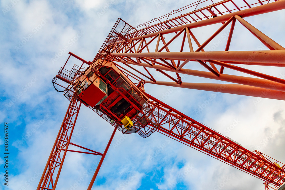 big crane in the old dortmund harbor in Dortmund big crane in the old dortmund harbor in Dortmund