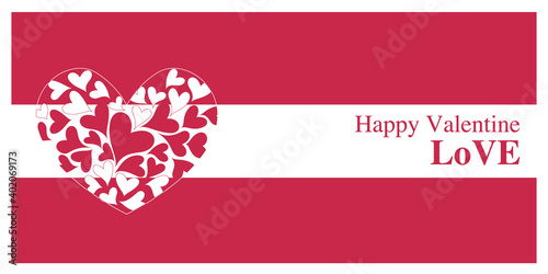Valentine Concept. Decorative hearts frame illustration. Valentine decoration for Cards, Invitations, banner, web and graphic design. Vector illustration.バレンタインイラスト、バレンタイン背景、招待状イラスト、バレンタイン、結婚式、イラスト