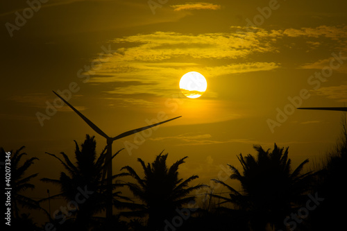 Sunset in the beach