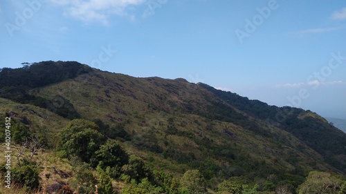 Beautiful grassland, Ponmudi hill station Thiruvananthapuram, Kerala landscape view
