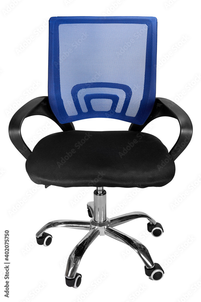 Front view of office chair isolated on white background Front view of office chair isolated on white background