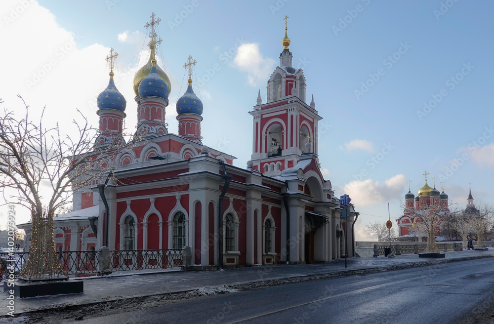 Orthodox cathedral in Moscow