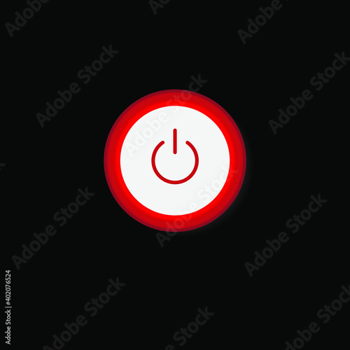 On Off Push style power buttons, The Off buttons are enclosed in red icon