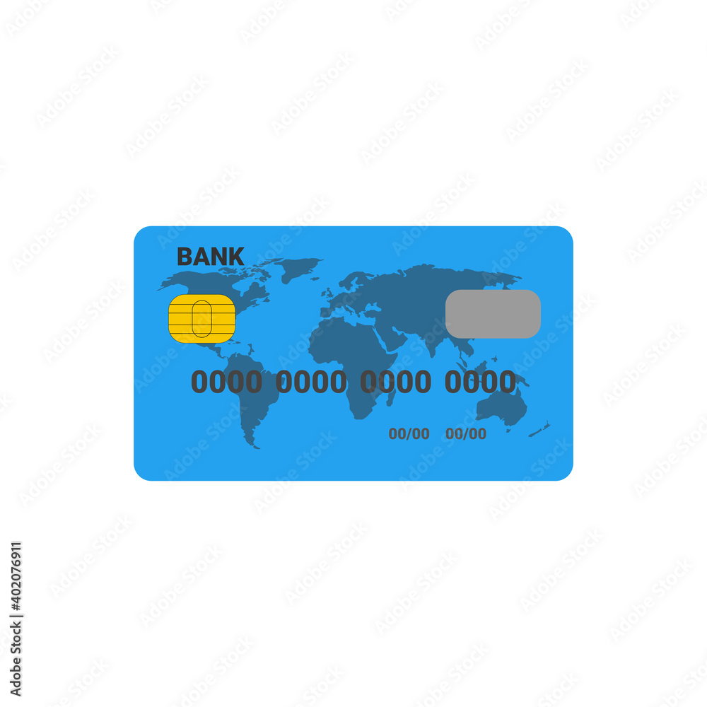 Credit card. Vector illustration. Credit card. Vector illustration.
