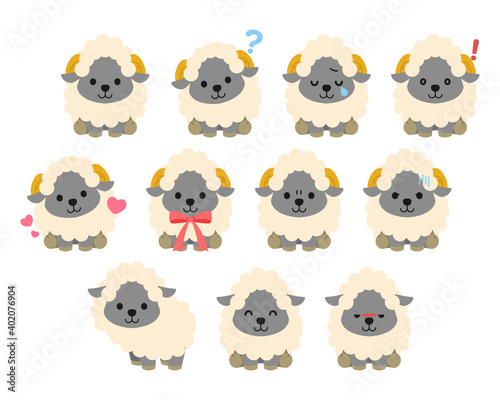 羊イラスト素材 : Sheep illustration material