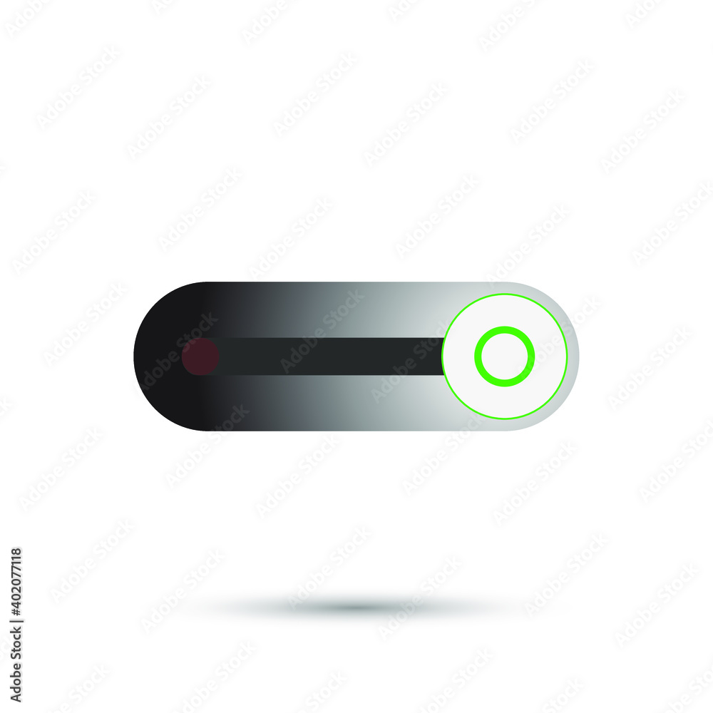 On Off Push style power buttons, The Off buttons are enclosed in red, The On buttons are enclosed in green with white background. On Off Push style power buttons, The Off buttons are enclosed in red, The On buttons are enclosed in green with white background.