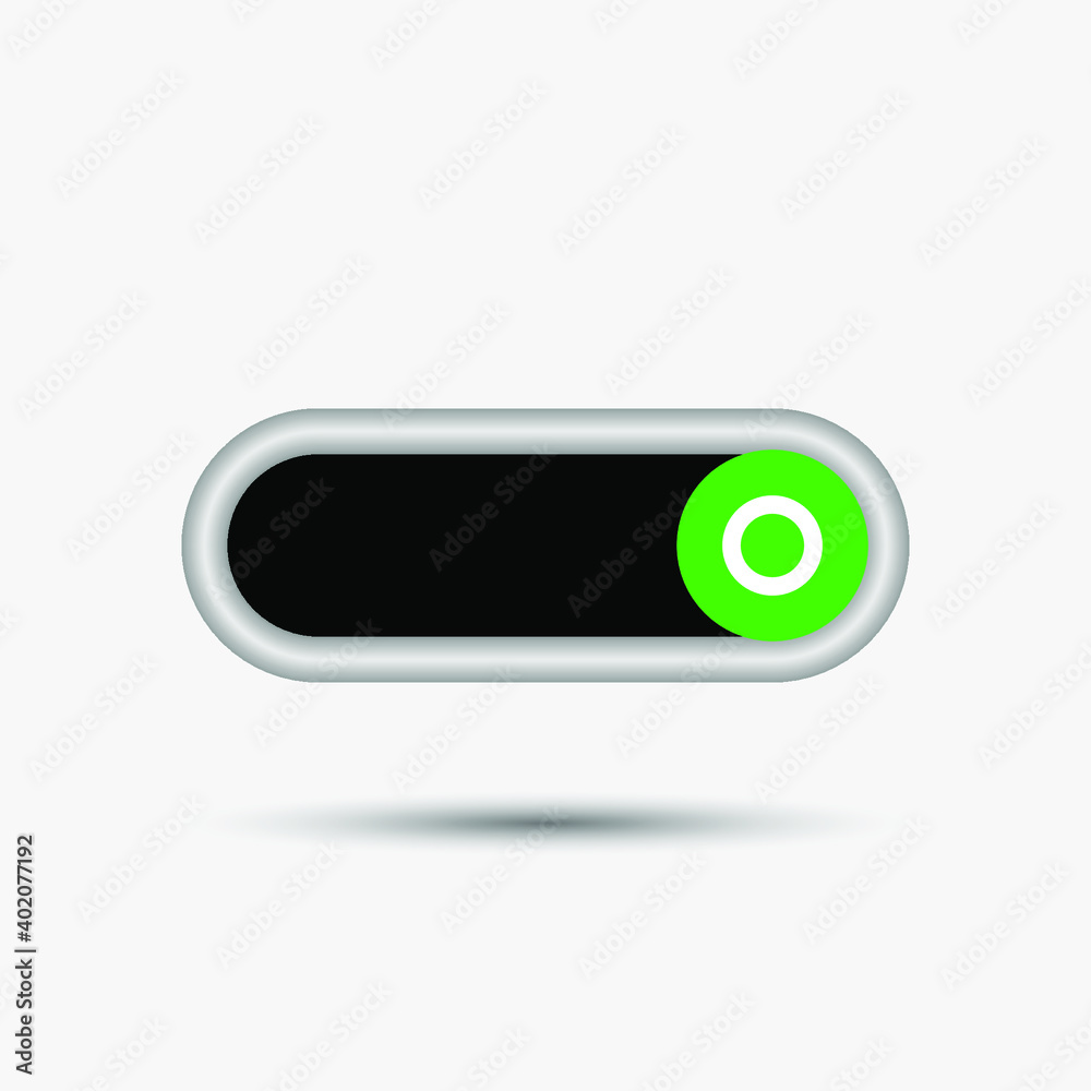 On Off Push style power buttons, The Off buttons are enclosed in red, The On buttons are enclosed in green with white background. On Off Push style power buttons, The Off buttons are enclosed in red, The On buttons are enclosed in green with white background.