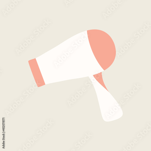hair dryer or blow dryer design element illustration.