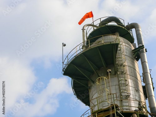 plant petrochemical  In the daytime with copy space on top.