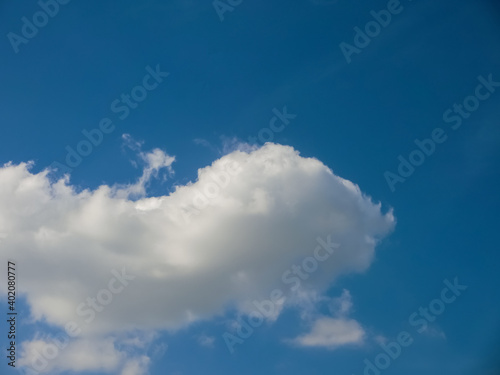 blue sky with beautiful natural white clouds