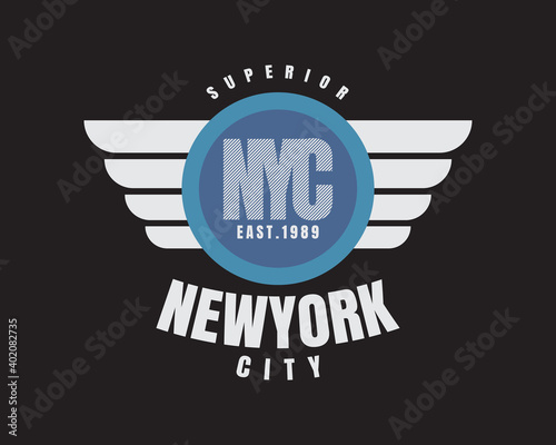 New york lettering graphic vector illustration great for designs of t-shirts, clothes, hoodies, etc.