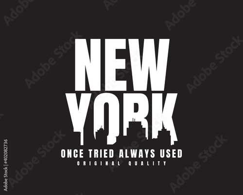 New york lettering graphic vector illustration great for designs of t-shirts, clothes, hoodies, etc.