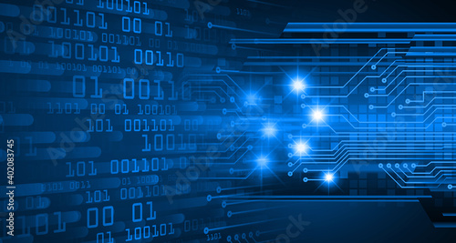 Obraz na płótnie cyber circuit future technology concept background 
