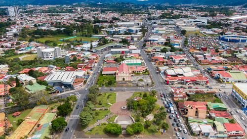 Beautiful aerial view of Zapote in San Jose Costa Rica 