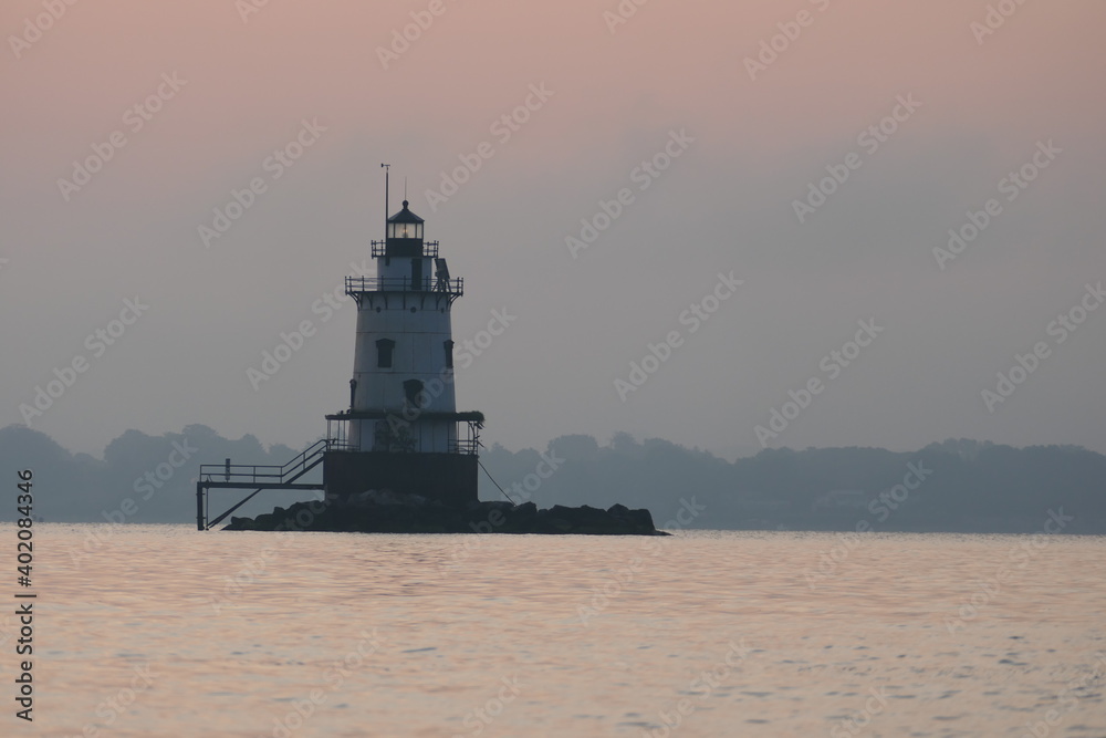 Sunrise lighthouse, Rhode Island