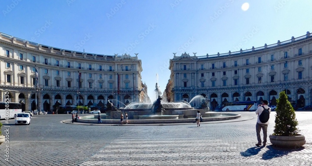 Obraz premium The Fontana delle Naiadi in Rome