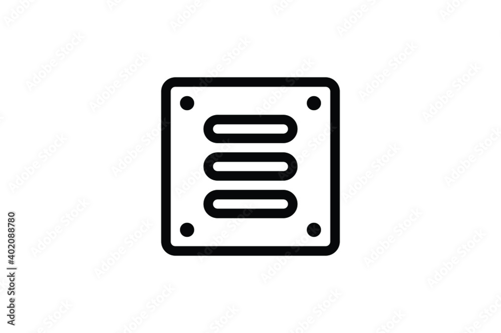 Plumber Outline Icon - Ventilation Plumber Outline Icon - Ventilation