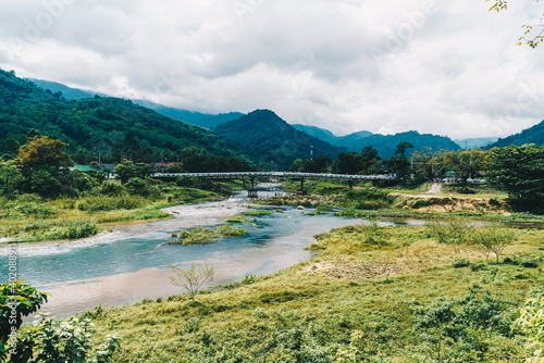 Fotografia Kiriwong village - one of the best fresh air village in Thailand and live in old Thai style culture