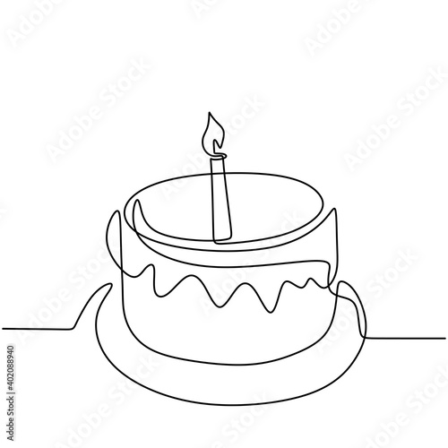 Continuous line drawing of ...