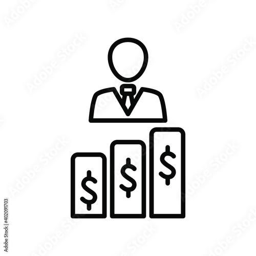 Salary increment icon
