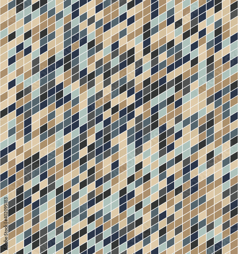 The Seamless Abstract Brown Parallelogram Patterns