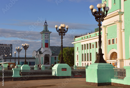 In front of Novosibirsk railway station photo