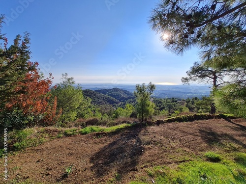 Landscape panoramic view in Cyprus