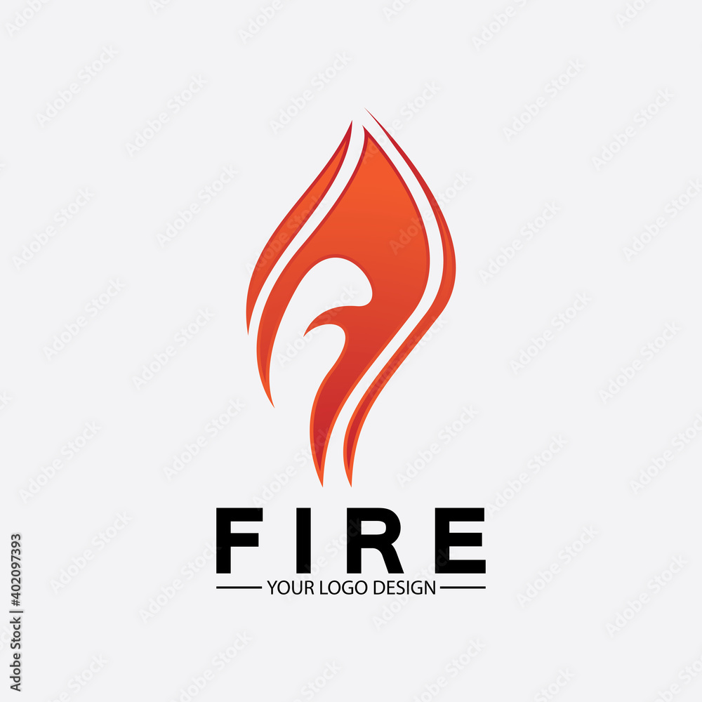 fire flame logo icon vector design template fire flame logo icon vector design template