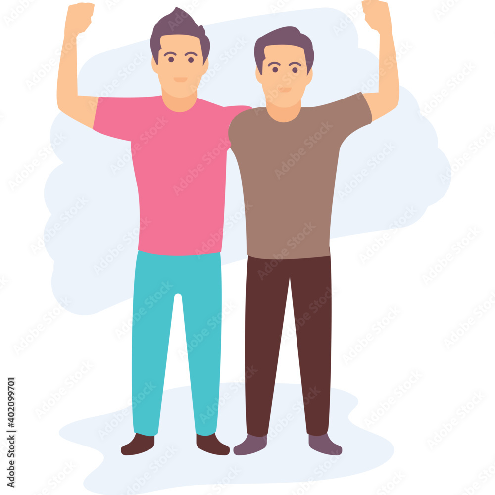 Fototapeta premium Team Power Illustration