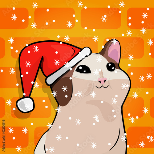 POP cat meme New Year
