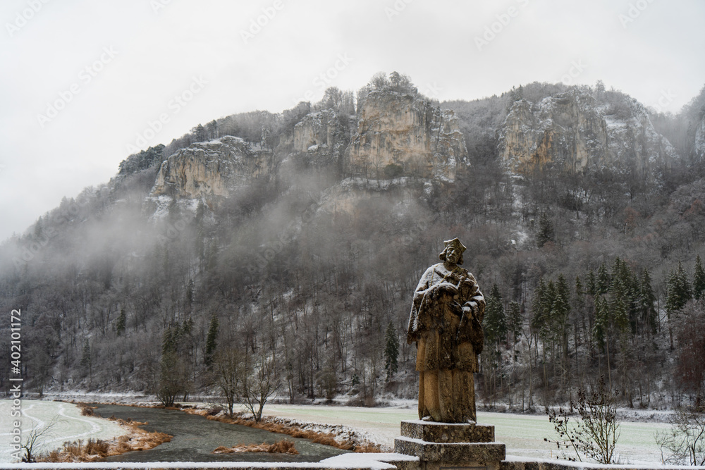 Oberes Donautal im Winter / Bei Beuron