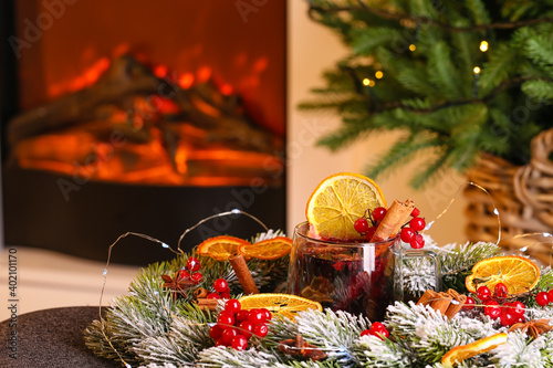 Christmas composition with ...