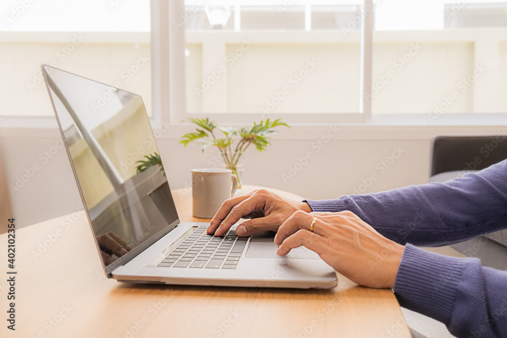 Asian Business Using Laptop Computer Online Working from Home Asian Business Using Laptop Computer Online Working from Home
