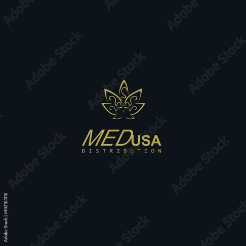 medusa logo tree gold