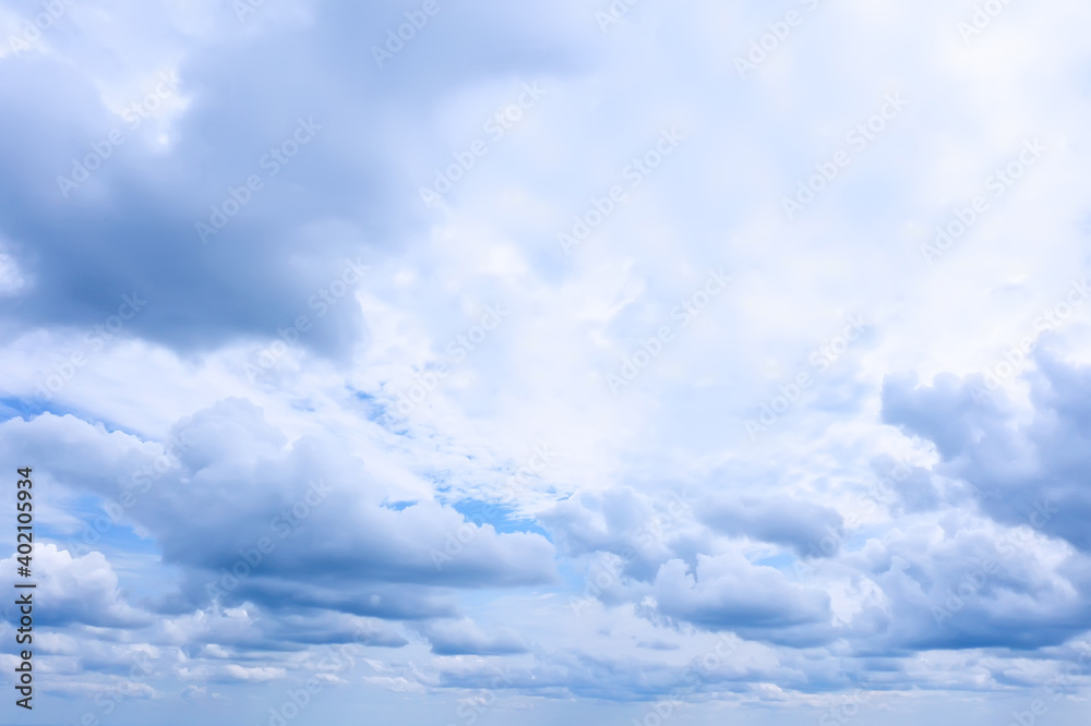 white clouds on blue sky background, abstract seasonal wallpaper, sunny day atmosphere white clouds on blue sky background, abstract seasonal wallpaper, sunny day atmosphere