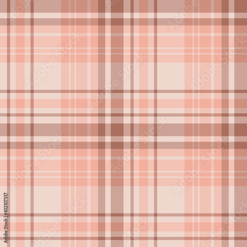 Seamless pattern in light orange and beige colors for plaid, fabric, textile, clothes, tablecloth and other things. Vector image.