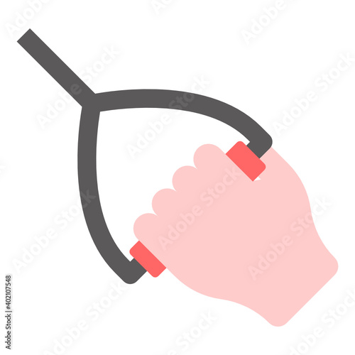 
Gymnastic rings flat trendy vector 
