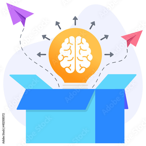 
A flat trendy icon of sale promotion
