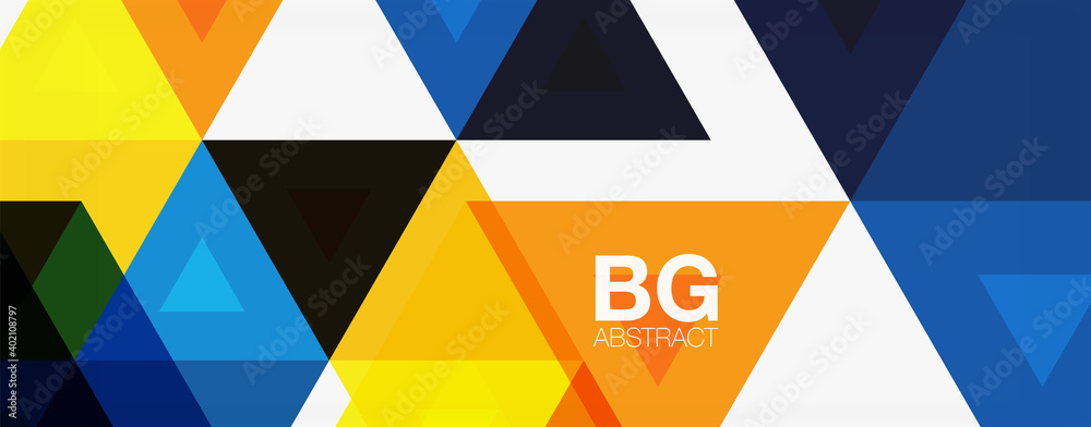 Mosaic triangle pattern abstract background for cover, banner, flyer and poster and other template Mosaic triangle pattern abstract background for cover, banner, flyer and poster and other template