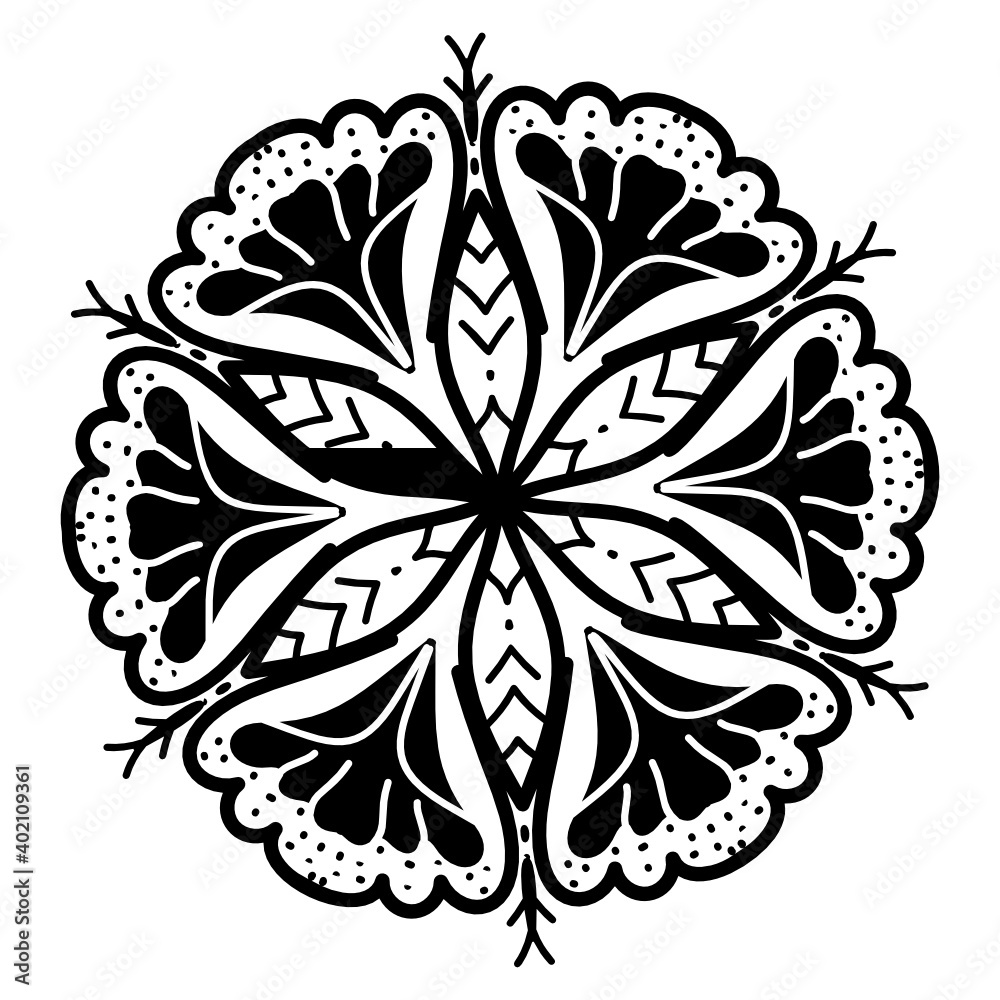 Fototapeta premium A linear design of flower icon, editable vector 