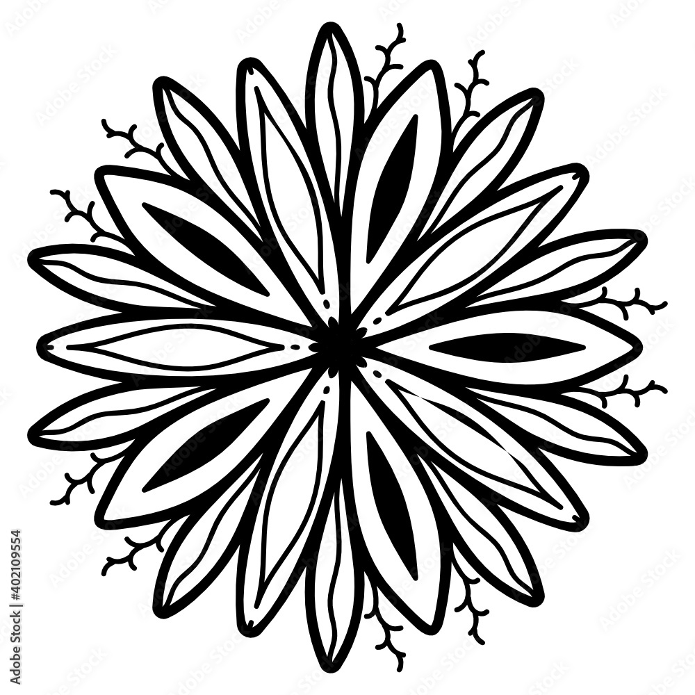 A linear design of flower icon, editable vector
A linear design of flower icon, editable vector