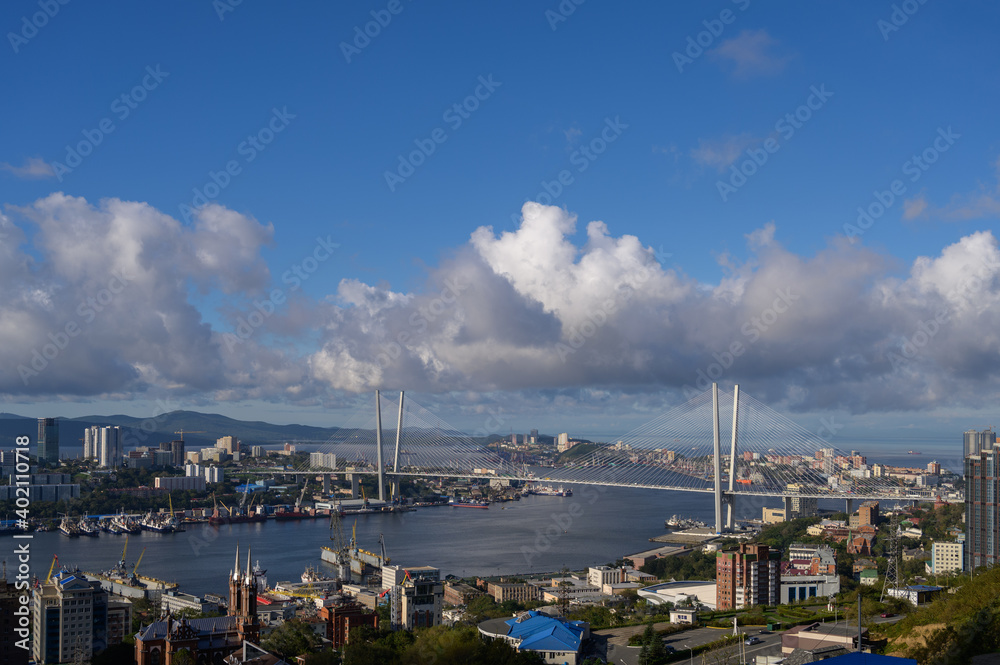 Vladivostok cityscape at daylight view.